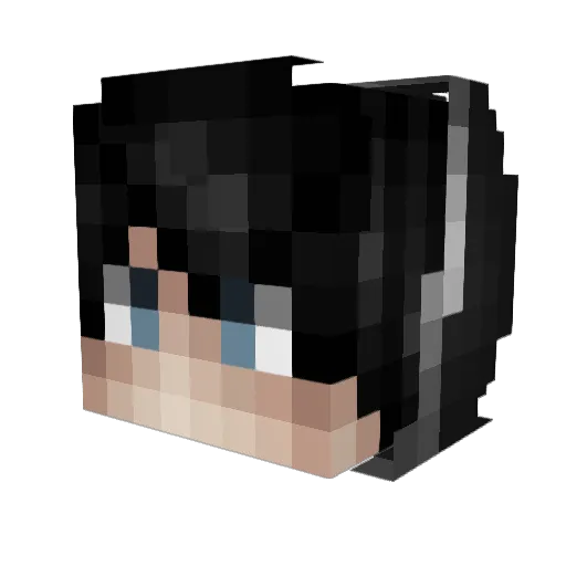 sal_ Minecraft avatar head, 3D render