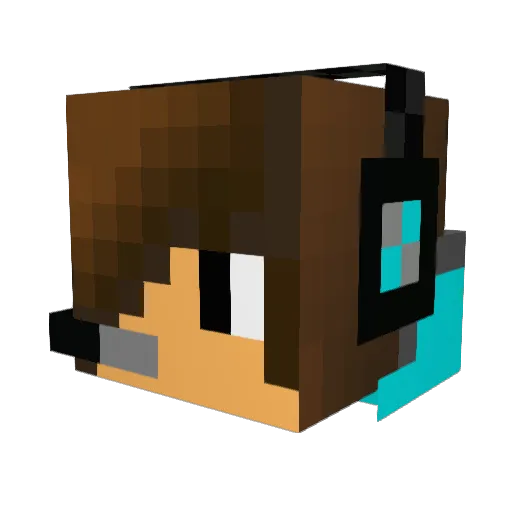 sala0143 Minecraft avatar head, 3D render