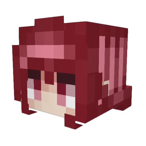 saladTwT Minecraft avatar head, 3D render