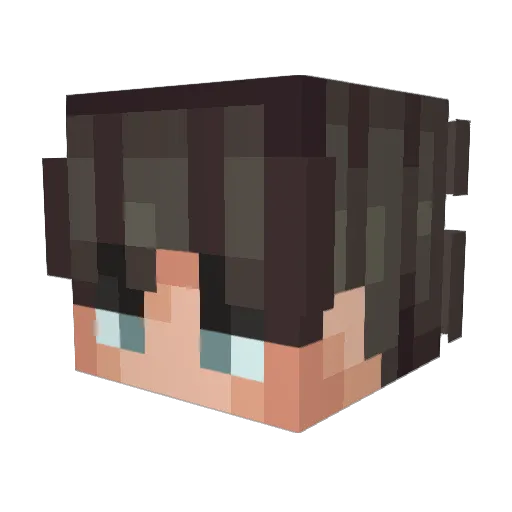 saladhamsam Minecraft avatar head, 3D render