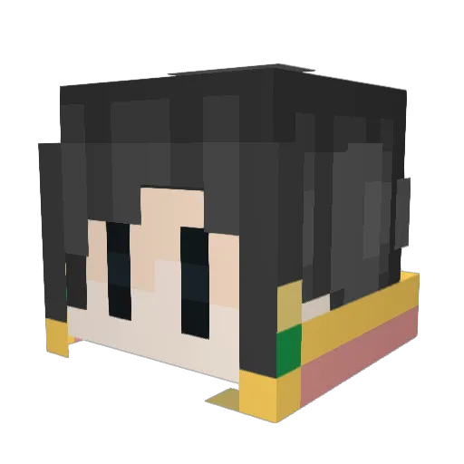 saladisms Minecraft avatar head, 3D render
