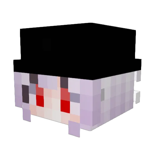 salario Minecraft avatar head, 3D render
