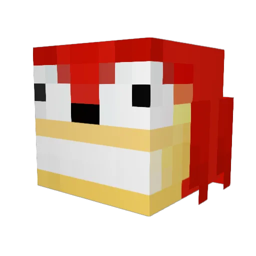 salchiverg Minecraft avatar head, 3D render