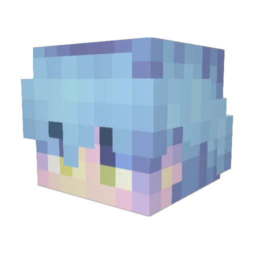 salih_g_52 Minecraft avatar head, 3D render