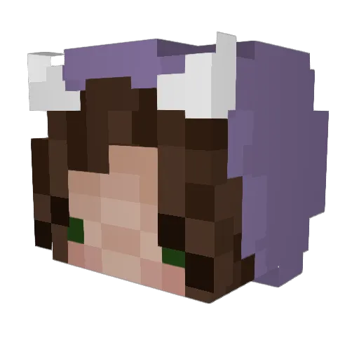 salihaha Minecraft avatar head, 3D render