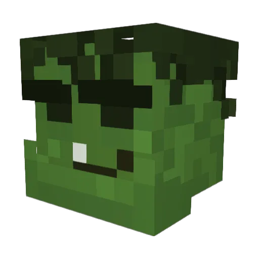 salinivi Minecraft avatar head, 3D render