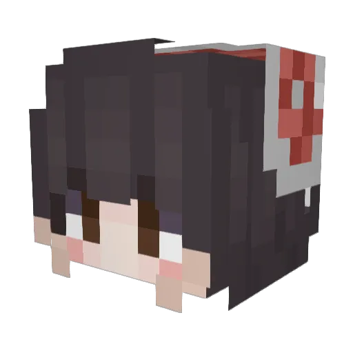 sallheehee Minecraft avatar head, 3D render