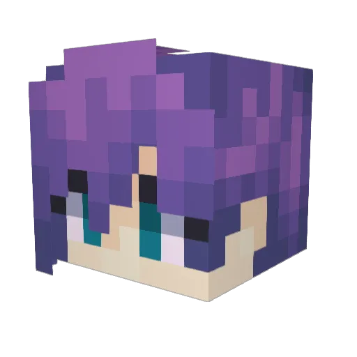 sally9582 Minecraft avatar head, 3D render