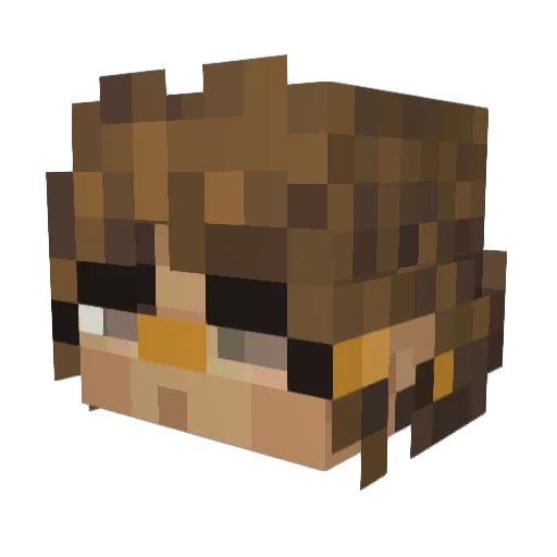 sallyluciano Minecraft avatar head, 3D render