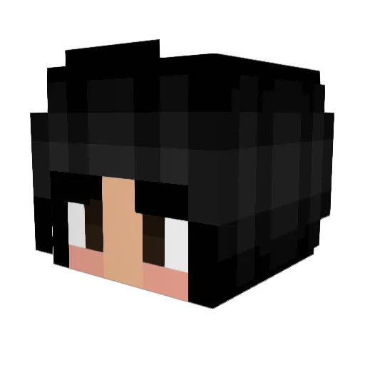 salma27x Minecraft avatar head, 3D render