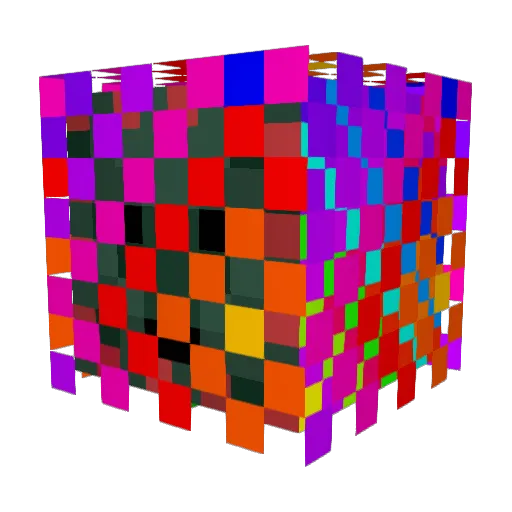 salmon78 Minecraft avatar head, 3D render
