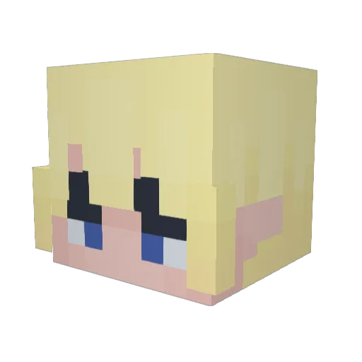 salmongirl6920 Minecraft avatar head, 3D render