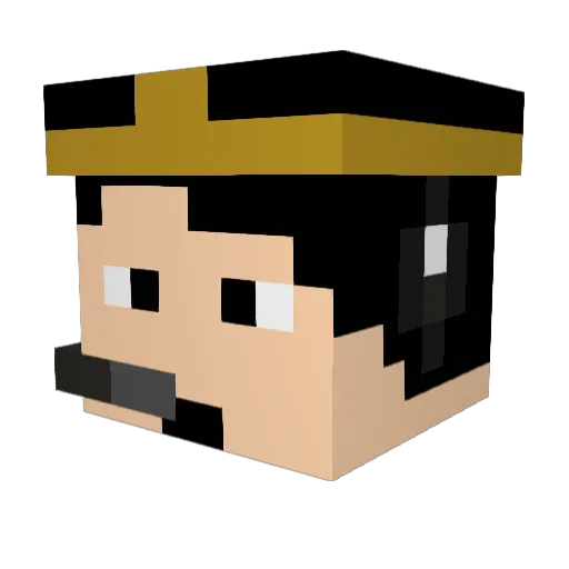 saloh_ Minecraft avatar head, 3D render