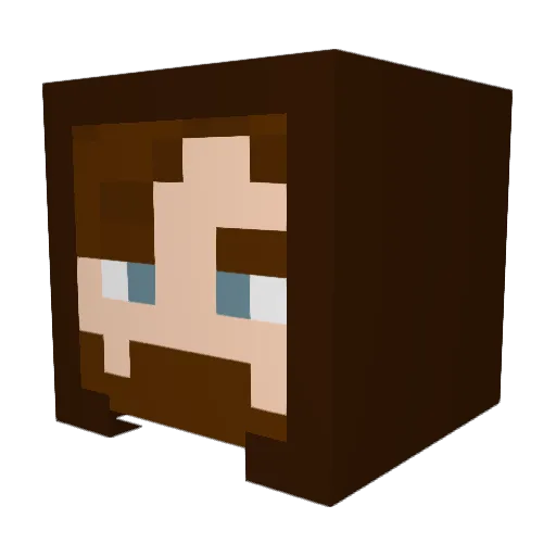 salosty Minecraft avatar head, 3D render