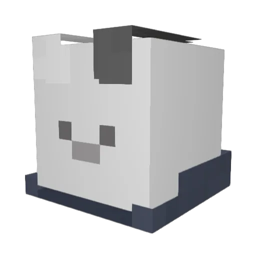 salt1221 Minecraft avatar head, 3D render