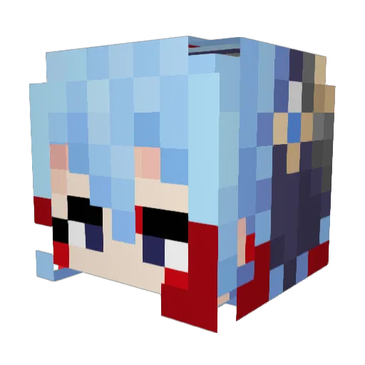 salt1732 Minecraft avatar head, 3D render