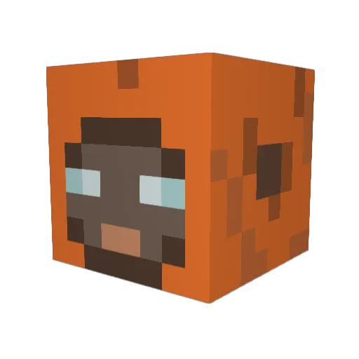 saltig_ Minecraft avatar head, 3D render