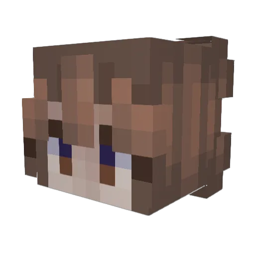 saltmyy Minecraft avatar head, 3D render