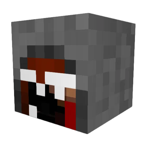 salty08 Minecraft avatar head, 3D render