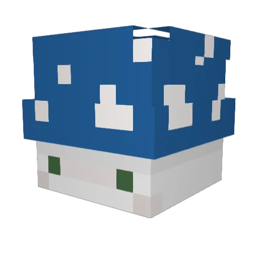 salty_cod Minecraft avatar head, 3D render