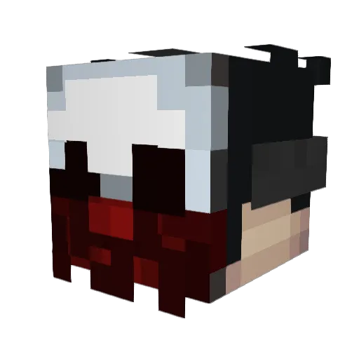 saltyguard Minecraft avatar head, 3D render
