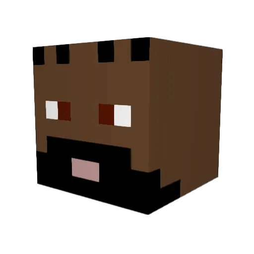 saltymcpepper Minecraft avatar head, 3D render