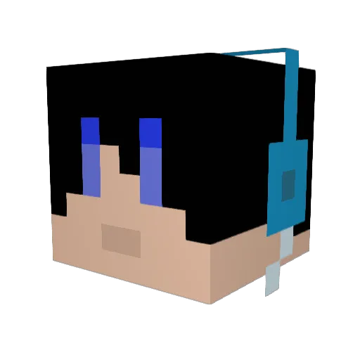 salumara Minecraft avatar head, 3D render