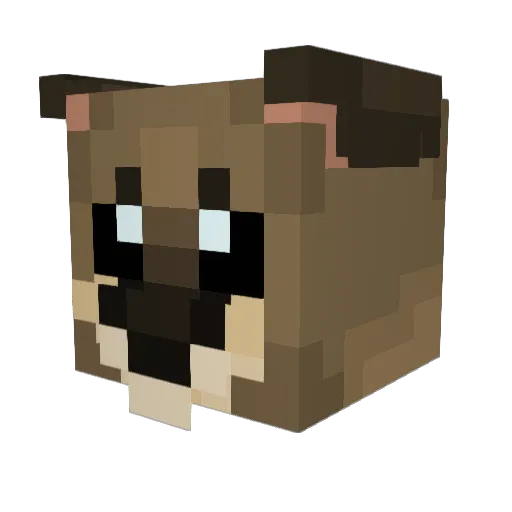 saluriko Minecraft avatar head, 3D render