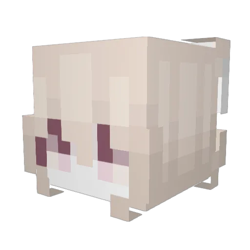 salute0412 Minecraft avatar head, 3D render