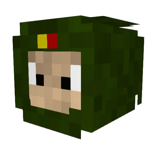 salvin156 Minecraft avatar head, 3D render
