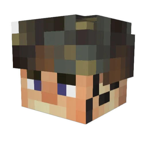 salwey Minecraft avatar head, 3D render