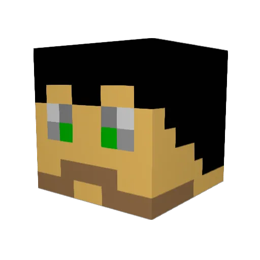 sam011200 Minecraft avatar head, 3D render