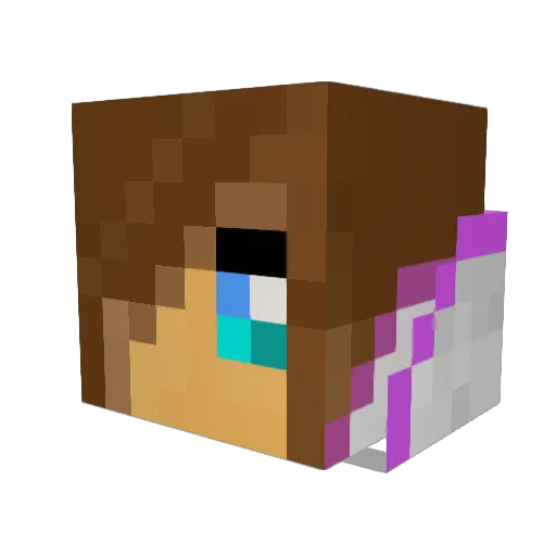 sam043 Minecraft avatar head, 3D render