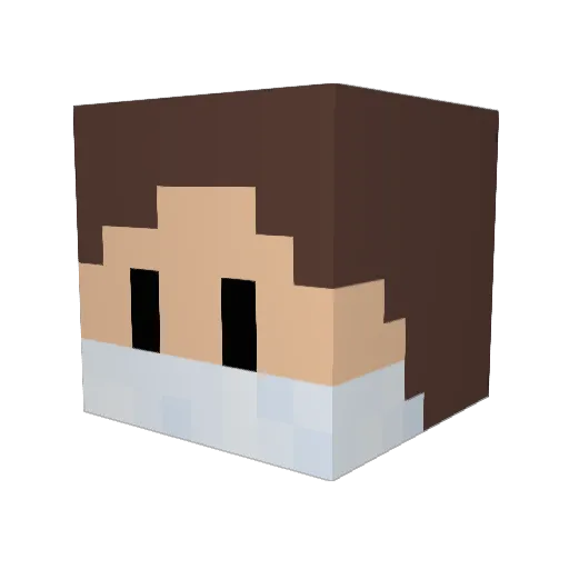 sam10001 Minecraft avatar head, 3D render