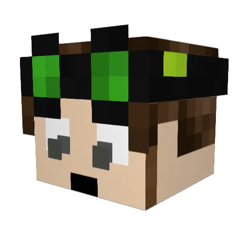 sam115 Minecraft avatar head, 3D render