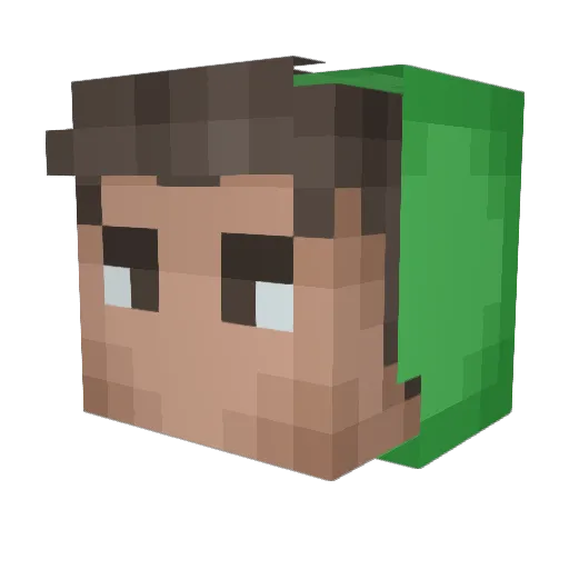 sam1603 Minecraft avatar head, 3D render