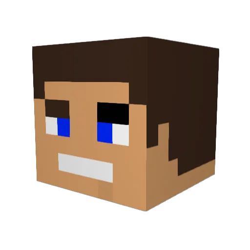sam20104 Minecraft avatar head, 3D render