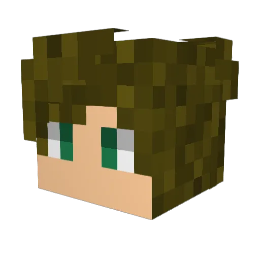 sam3_0 Minecraft avatar head, 3D render