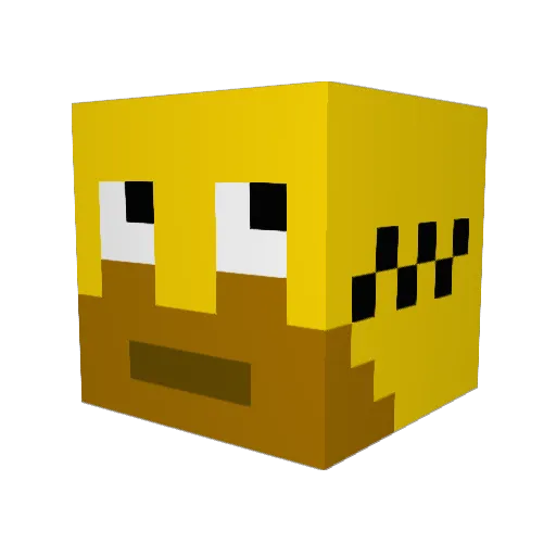 sam6664 Minecraft avatar head, 3D render