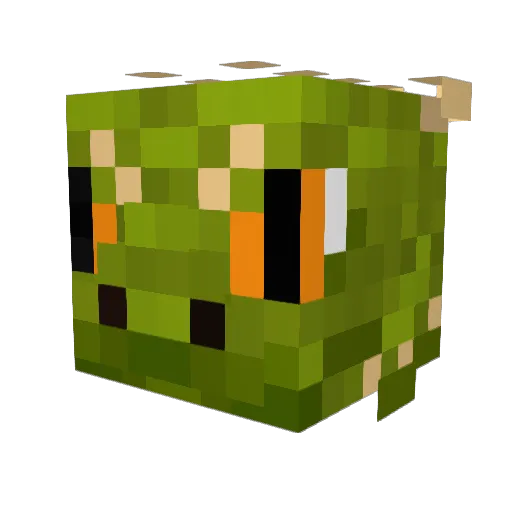 sam9p Minecraft avatar head, 3D render
