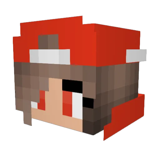 sam_16 Minecraft avatar head, 3D render
