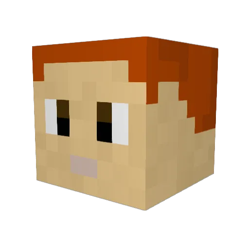 sam_chat5 Minecraft avatar head, 3D render