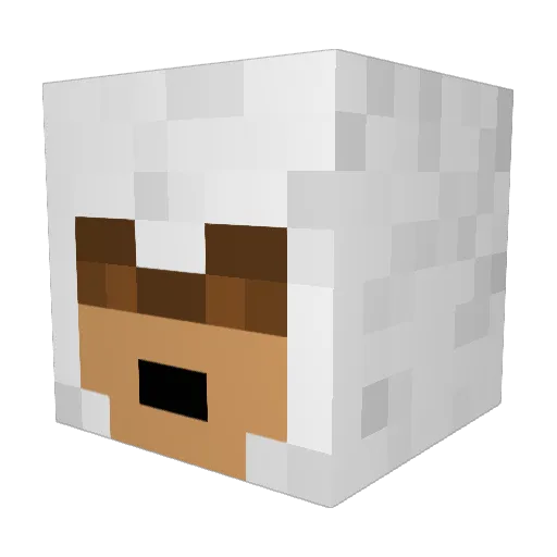sam_e_13 Minecraft avatar head, 3D render