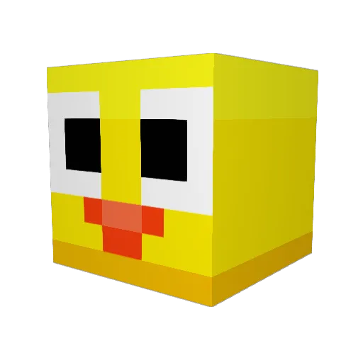 sam_hall Minecraft avatar head, 3D render