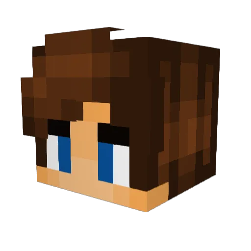 sam_i_damn Minecraft avatar head, 3D render