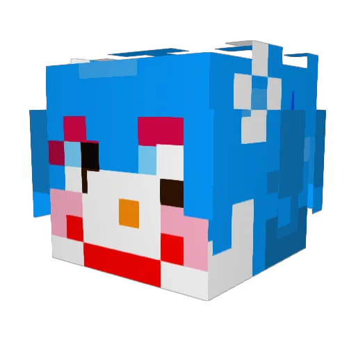 sam_novax Minecraft avatar head, 3D render