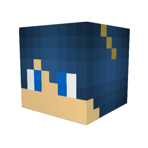 sam_ramz Minecraft avatar head, 3D render