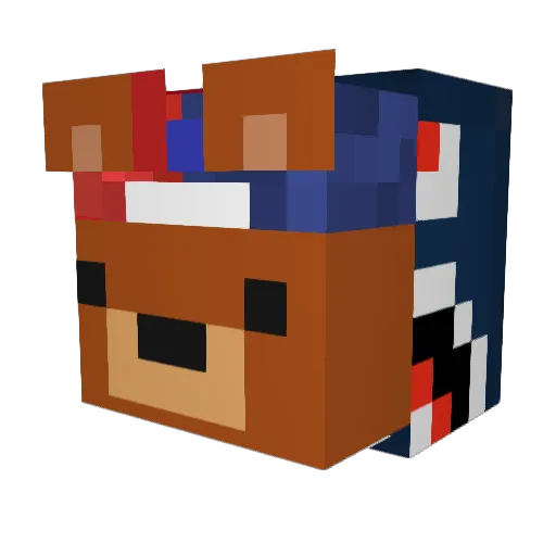 sama777 Minecraft avatar head, 3D render