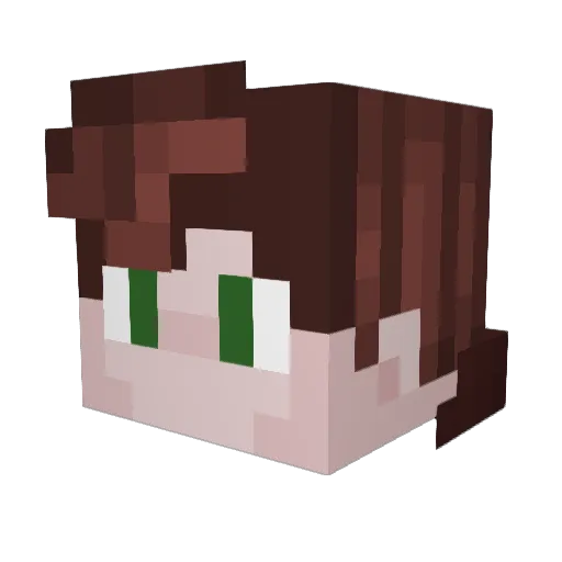 samagar Minecraft avatar head, 3D render