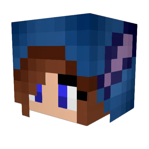 samalexiou Minecraft avatar head, 3D render